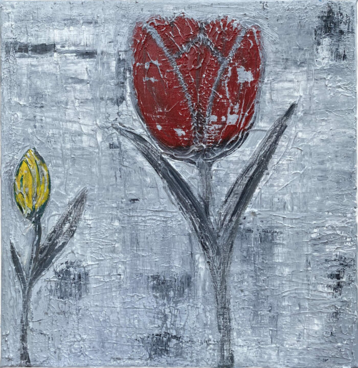 Tulpen Duo, abstrakte Kunst – Bild 6