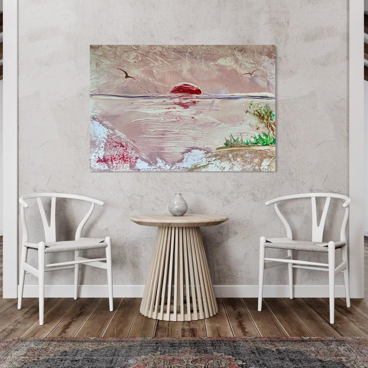 abstrakte Kunst, Sonnenuntergang