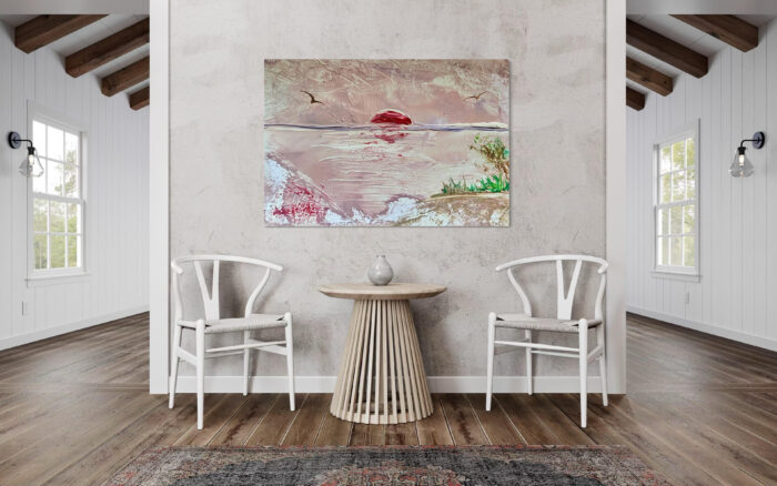 abstrakte Kunst, Sonnenuntergang
